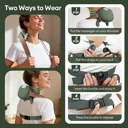4D Finger Neck And Shoulder Massager – Wireless Relief