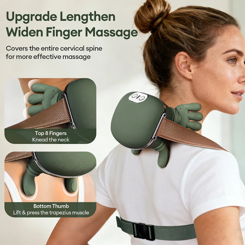 4D Finger Neck And Shoulder Massager – Wireless Relief