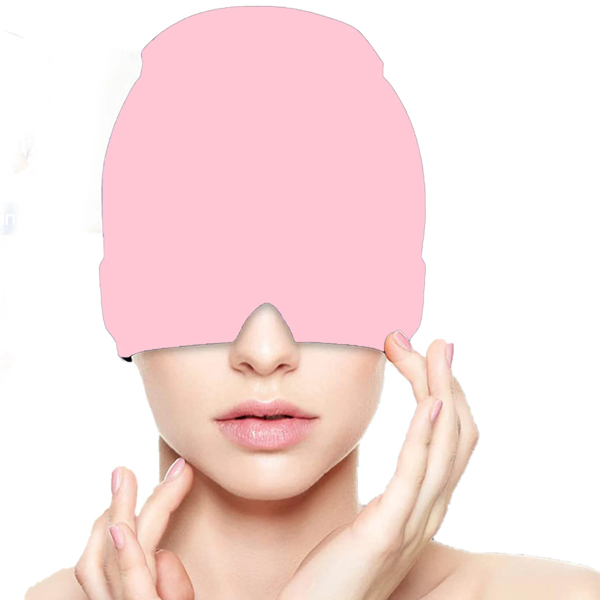 Pink Color Gel Headache And Migraine Relief Cap – Hot Cold Therapy