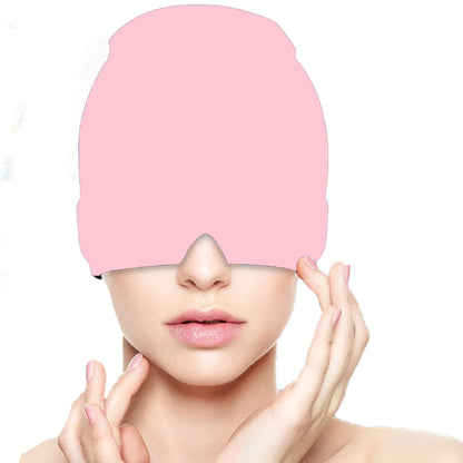 Pink Color Gel Headache And Migraine Relief Cap – Hot Cold Therapy