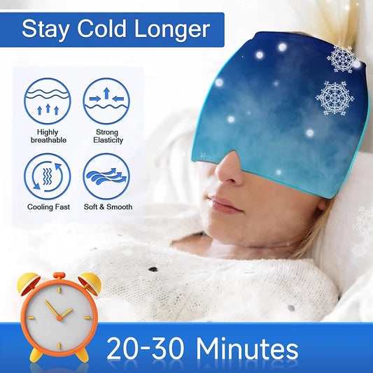 Gel Headache And Migraine Relief Cap – Hot Cold Therapy