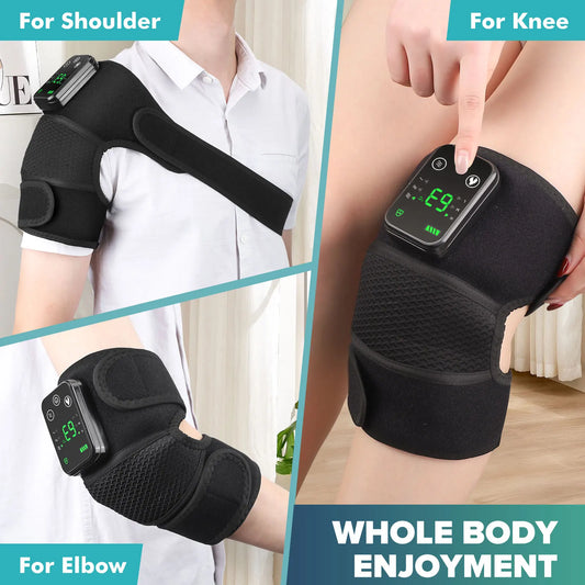 Electric Heating Knee Massager – 3-in-1 Heat & Vibration