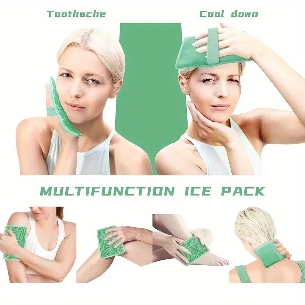 Reusable Hot and Cold Gel Pack with Adjustable Strap