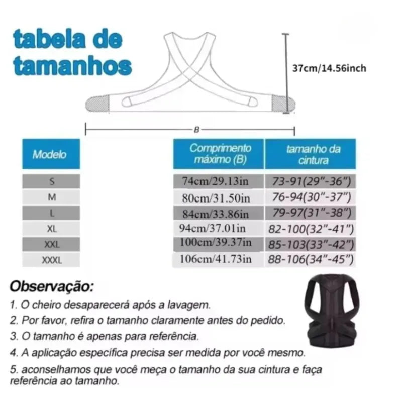 Adjustable Back Posture Corrector Brace For Support