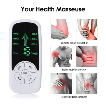 TENS Pulse Massager Device – 6 Modes With LCD Screen