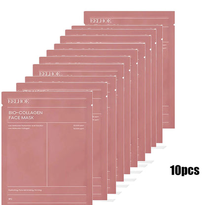 10PCS Color Bio Collagen Face Mask – Hydrating, Firming & Brightening