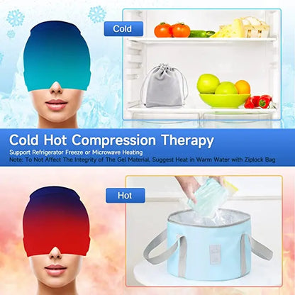 Gel Headache And Migraine Relief Cap – Hot Cold Therapy