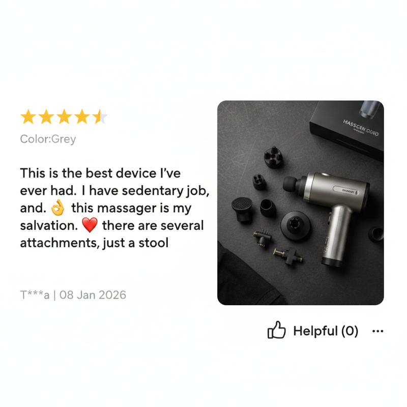 Massager Review Card