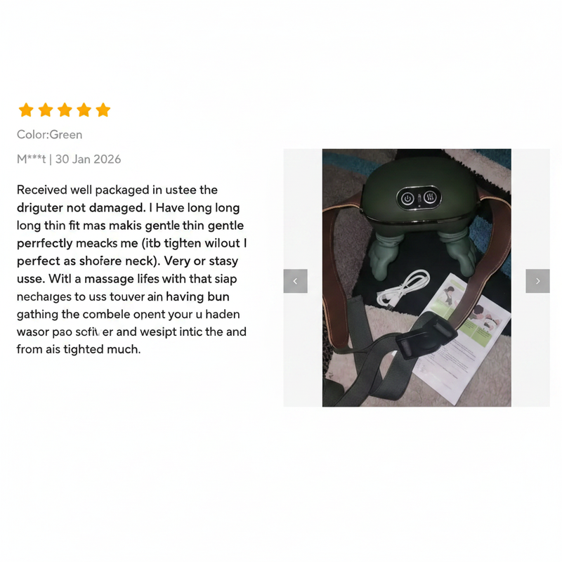 Neck Massager Review Card