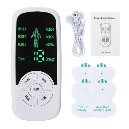 TENS Pulse Massager Device – 6 Modes With LCD Screen
