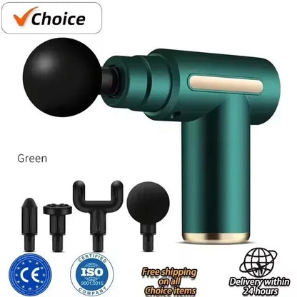 Mini USB Massage Gun – Quiet Portable Muscle Massager